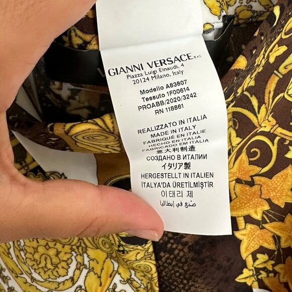 Versace Mosaic Baroque Patchwork Print Leggings - Picture 4 of 7